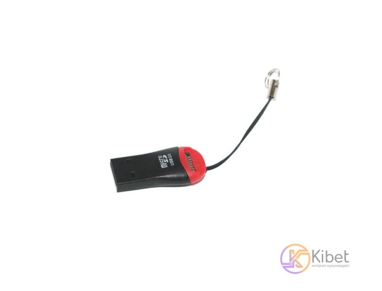 Card Reader внешний Black Red, Polybag microSD USB 2.0 ОЕМ 4208100 фото