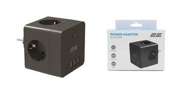 Фільтр мережевий 2E AD431, 4 розетки, Black (2E-AD431BK) 9546810 фото