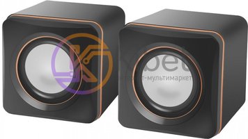 Колонки 2.0 Defender SPK 33, Black/Orange, 5 Вт, 3.5 мм, живлення від USB, регулятор гучності (65633) 3972810 фото