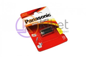 Батарейки CR123, Panasonic, 1 шт, Blister (CR-123AL 1BP) 3751650 фото