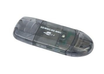 Card Reader зовнішній Gembird FD2-SD-1/USB 2.0, для SD, MMC, RS-MMC 3994410 фото