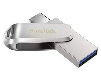 Флеш накопичувач USB 512Gb SanDisk Ultra Dual Luxe, Silver, Type-C / USB 3.2 Gen 1 (SDDDC4-512G-G46) 8104080 фото
