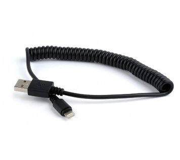 Кабель USB - Lightning 1.5 м Cablexpert Black, cпиральный (CC-LMAM-1.5M) 4856790 фото