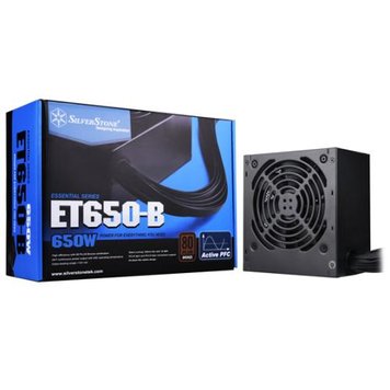 Блок живлення 650W, SilverStone ET650-B, Black, 80+ BRONZE, Active PFC, 120 мм (SST-ET650-B) 6135570 фото