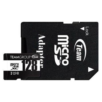Карта памяти microSDXC, 128Gb, Team, SD адаптер (TUSDX128GCL10U03) 8726460 фото