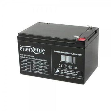 Акумуляторна батарея EnerGenie, 12V, 12 Агод, AGM, F2 (BAT-12V12AH) 79740 фото