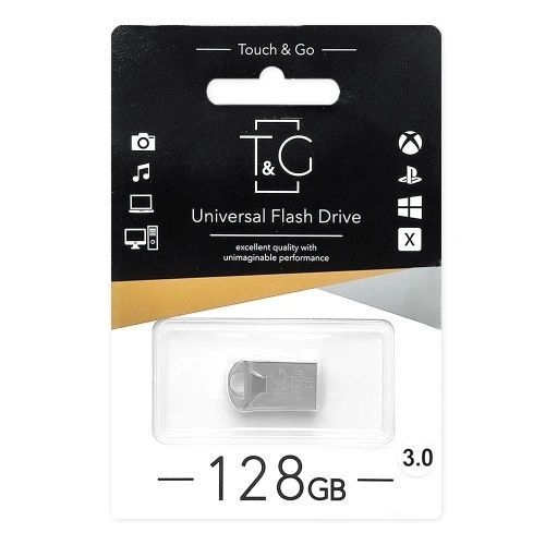 Флеш накопитель USB 128Gb T&G Metal TG106, Silver, USB 3.0 (TG106-128G3) 9155520 фото