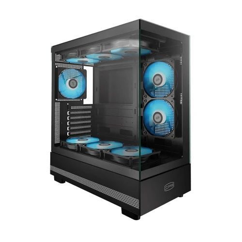 Корпус PcCooler C3 Q500, Black (C3Q500BKD000-GL) 9757200 фото