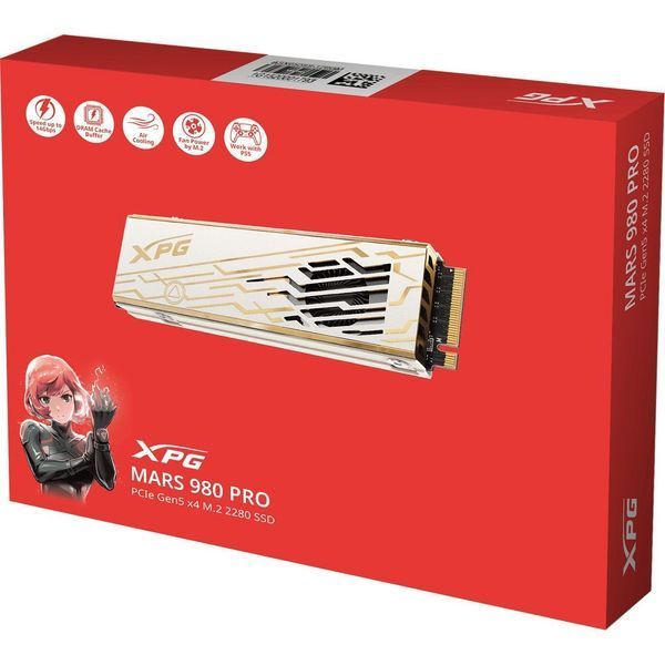 Твердотільний накопичувач SSD 2Tb, ADATA MARS 980 PRO, PCI-E 5.0 x4, M.2 (SMAR-980P-2TCI) 9537060 фото