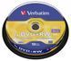 Диск DVD-RW 10 Verbatim, 4.7Gb, 4x, Matt Silver, Spindle (43552) 6562650 фото 1
