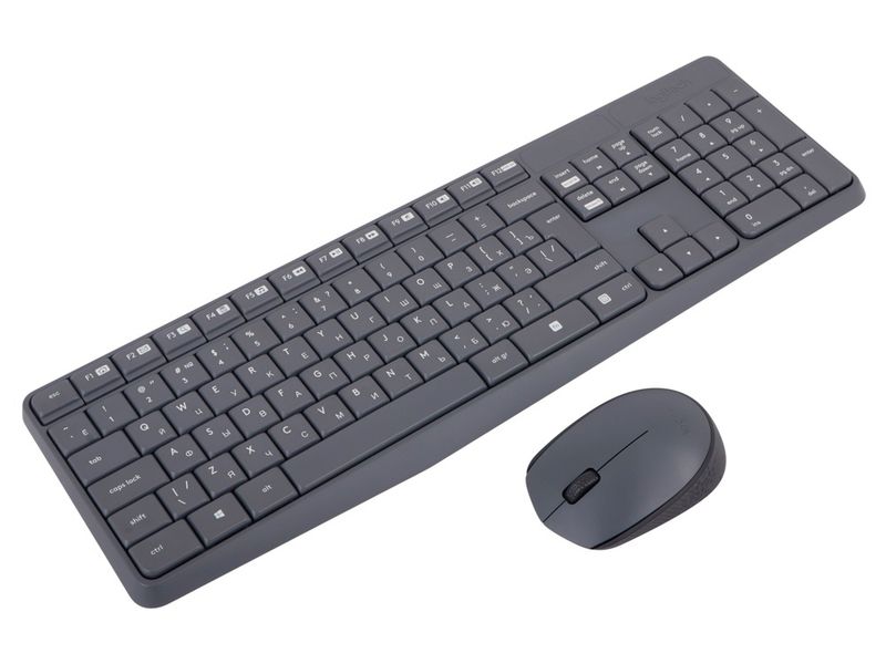 Комплект (клавіатура + миша) бездротовий Logitech MK235, Black (920-007948) 4180770 фото