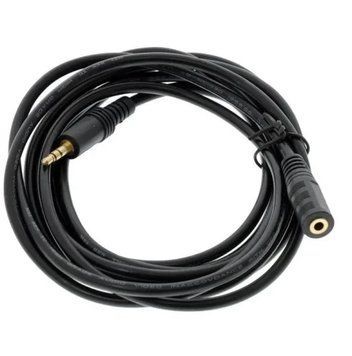 Кабель-подовжувач звуковий, 3.5 мм (F) - 3.5 мм (M), 5 м, Black, CHiNa (B00344) 9338850 фото