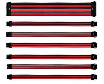 Комплект кабелей Cooler Master для блоков питания, Black/Red (CMA-NEST16RDBK1-GL) 8554560 фото