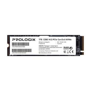 Твердотельный накопитель SSD 1Tb, ProLogix S380, PCI-E 3.0 x4, M.2 (PRO1000GS380) 8698050 фото