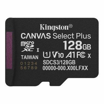 Карта пам'яті microSDXC, 128Gb, Kingston Canvas Select Plus, без адаптера (SDCS3/128GBSP) 9394290 фото