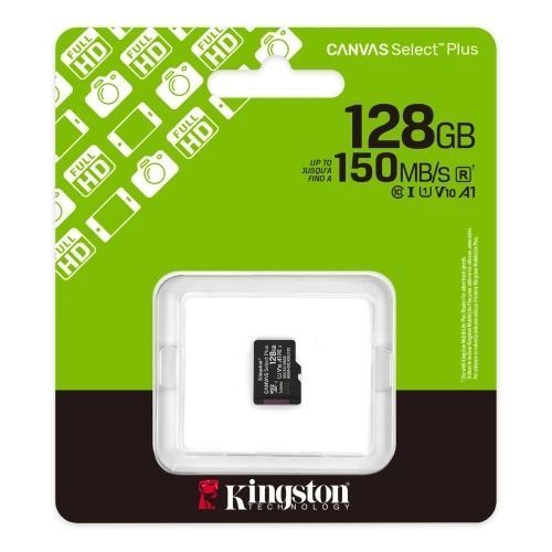 Карта пам'яті microSDXC, 128Gb, Kingston Canvas Select Plus, без адаптера (SDCS3/128GBSP) 9394290 фото