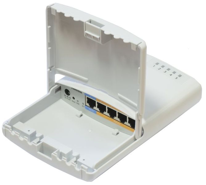Маршрутизатор MikroTik PowerBox, White (RB750P-PBr2) 5338140 фото