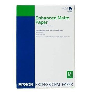 Фотобумага Epson, матовая, A3+, 192 г/м&sup2;, 100 л, Enhanced Series (C13S041719) 9378480 фото
