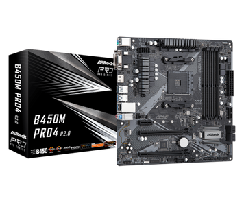 Мат.плата AM4 (B450) AsRock B450M Pro4 R2.0 6953310 фото