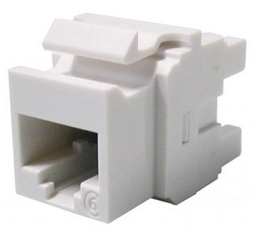 Модуль Keystone RJ45, UTP, Cat.6, White, Molex (KSJ-00033-02) 7892280 фото