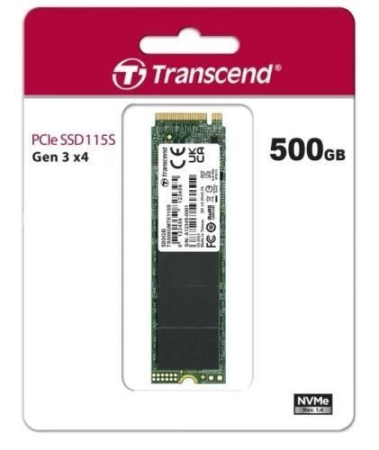 Твердотільний накопичувач SSD 500Gb, Transcend 115S, PCI-E 3.0 x4, M.2 (TS500GMTE115S) 8059140 фото
