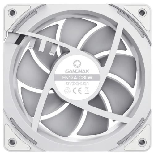 Вентилятор 120 мм, GameMax KF300R, White, 3 шт (KF300R WH) 8390400 фото