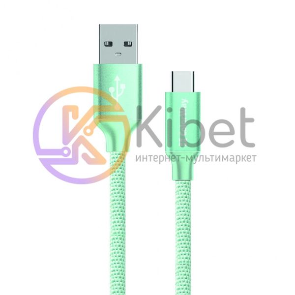 Кабель USB - USB Type-C 1 м ColorWay Mint (CW-CBUC003-MT) 5012430 фото