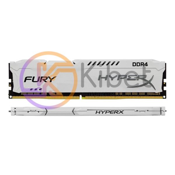 Модуль памяти 16Gb DDR4, 2133 MHz, Kingston HyperX Fury, White, 14-14-14, 1.2V, 4469670 фото