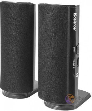 Колонки 2.0 Defender SPK-210, Black, 4 Вт, 3.5 мм, регулятор гучності, роз'єм для навушників (65210) 3973140 фото