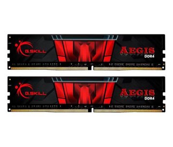 Пам'ять 8Gb x 2 (16Gb Kit) DDR4, 2400 MHz, G.Skill Aegis (F4-2400C17D-16GIS) 4634700 фото