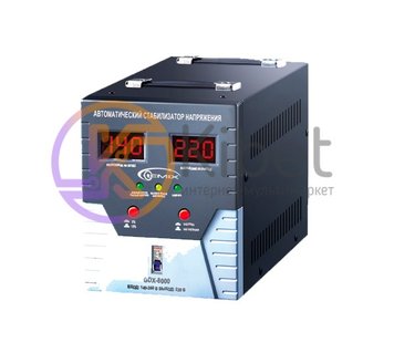 Стабілізатор Gemix GDX-1000 1000VA (700 Вт), вхід. напруга 140-260 В, вих. напруга 220 В + - 6,8% 50 Гц, цифрові індикатори (GDX-1000) 3814380 фото