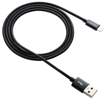 Кабель USB AM - Lightning, 1 м, Black, Canyon CFI-3 (CNE-CFI3B) 6586080 фото
