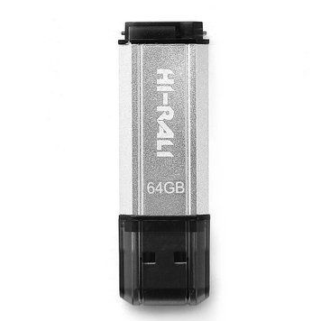 Флеш накопичувач USB 64Gb Hi-Rali Stark, Silver, USB 2.0 (HI-64GBSTSL) 6163110 фото