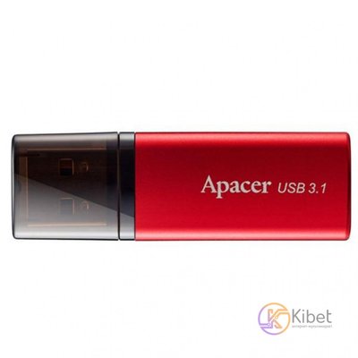 USB 3.1 Флеш накопитель 32Gb Apacer AH25B, Red Black (AP32GAH25BR-1) 5402640 фото