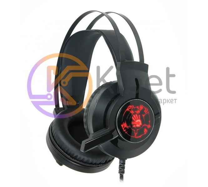 Навушники Bloody G430, Black, підсвічування, 2 x Mini jack (3.5 мм) + USB, накладні, кабель 2.2 м 4956120 фото