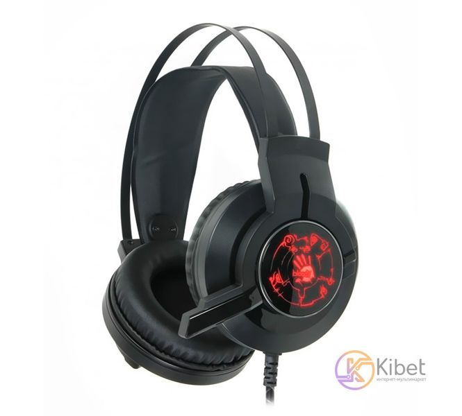 Навушники Bloody G430, Black, підсвічування, 2 x Mini jack (3.5 мм) + USB, накладні, кабель 2.2 м 4956120 фото
