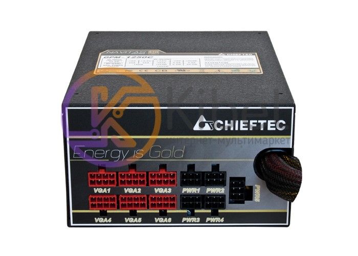 Блок питания Chieftec 1250W GPM-1250C, 140mm, ATX 2.3+EPS12V APFC 24+2*4+8+8*6 8 4638810 фото