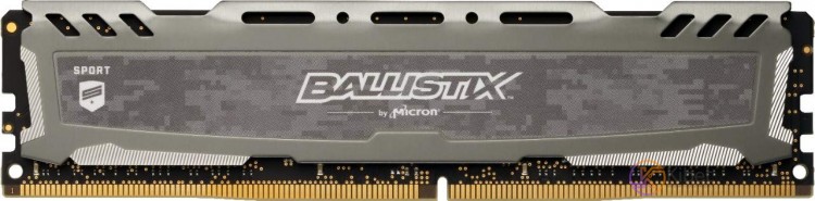 Модуль памяти 16Gb DDR4, 3200 MHz, Crucial Ballistix Sport LT, Gray, 16-18-18-38