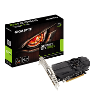 Видеокарта GeForce GTX1050Ti, Gigabyte, OC, 4Gb DDR5, 128-bit, DVI 2xHDMI DP, 14
