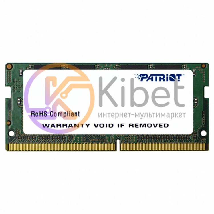 Модуль памяти SO-DIMM, DDR4, 16Gb, 2666 MHz, Patriot Signature Line, 1.2V, CL19