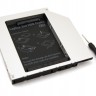 Шасси для ноутбука Grand-X, Black, 12.7 мм, для SATA 2.5', алюминиевый корпус (H