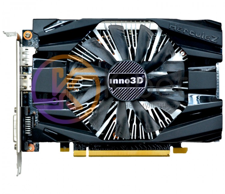 Видеокарта GeForce GTX1060, Inno3D, Compact, 3Gb DDR5, 192-bit, DVI HDMI DP, 170