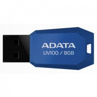 USB Флеш накопитель 8Gb A-DATA UV100 Slim Bevelled Blue AUV100-8G-RBL