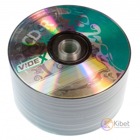 Диск CD-R 50 Videx X-Green, 700Mb, 52x, Bulk Box