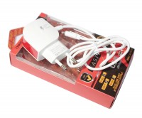 Сетевое зарядное устройство List, Red, 2.1A, кабель USB - microUSB, 2xUSB
