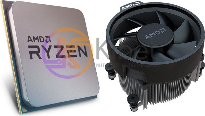 Процессор AMD (AM4) Ryzen 5 2400G, Tray + Cooler, 4x3,6 GHz (Turbo Boost 3,9 GHz