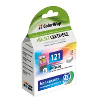 Картридж HP №121 (CC644HE), Color, DJ D2563 F4283, 21 ml, ColorWay, Inl Level (C