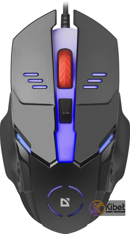 Мышь Defender Ultra Gloss MB-490, Black, USB, оптическая, 800 1000 dpi, 7 цветов