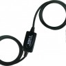 Кабель-удлинитель USB 20 м Viewcon Black, AM AF, активный (VV043-20M)