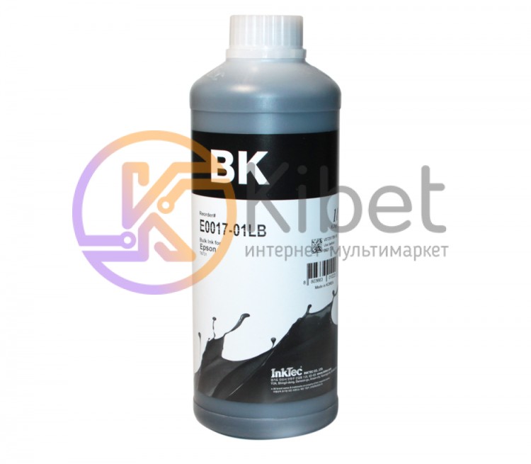 Чернила InkTec Epson E0017, Black, L800 L805 L810 L850 L1800, 1 л (E0017-01LB)